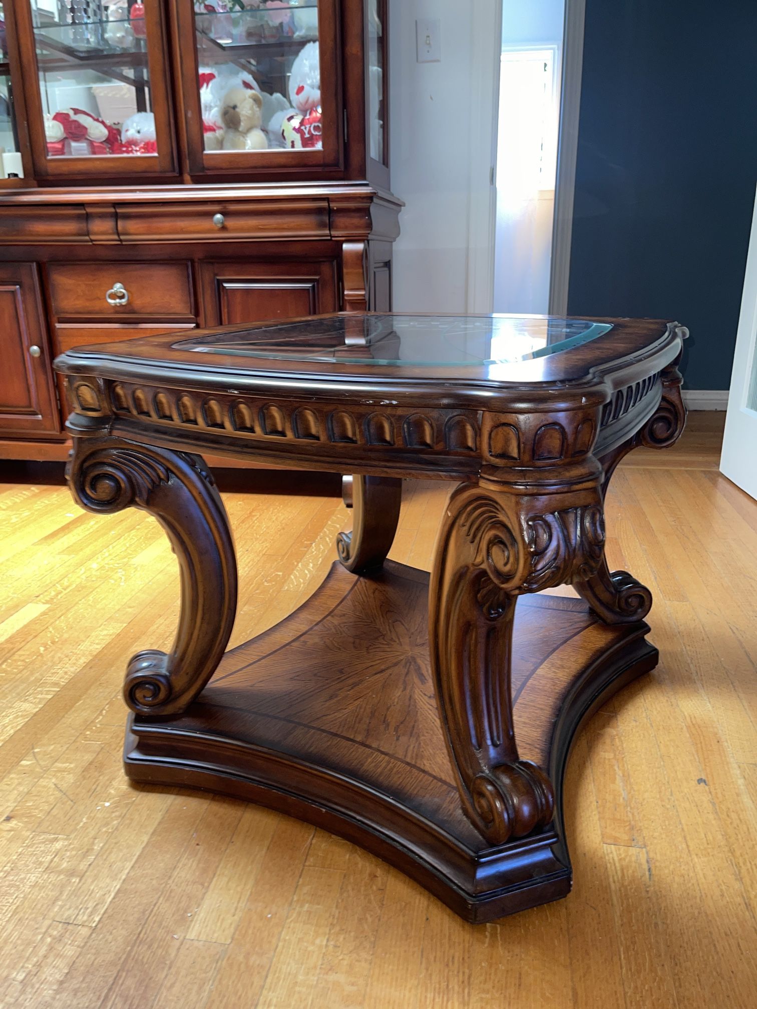 Wood End Table