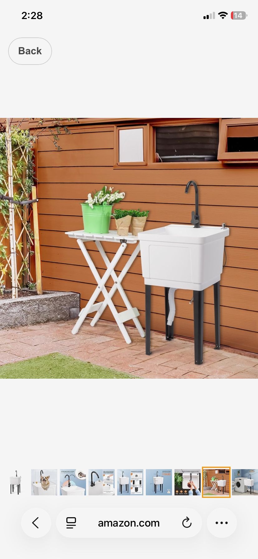 Brand new utility sink with faucet for $90