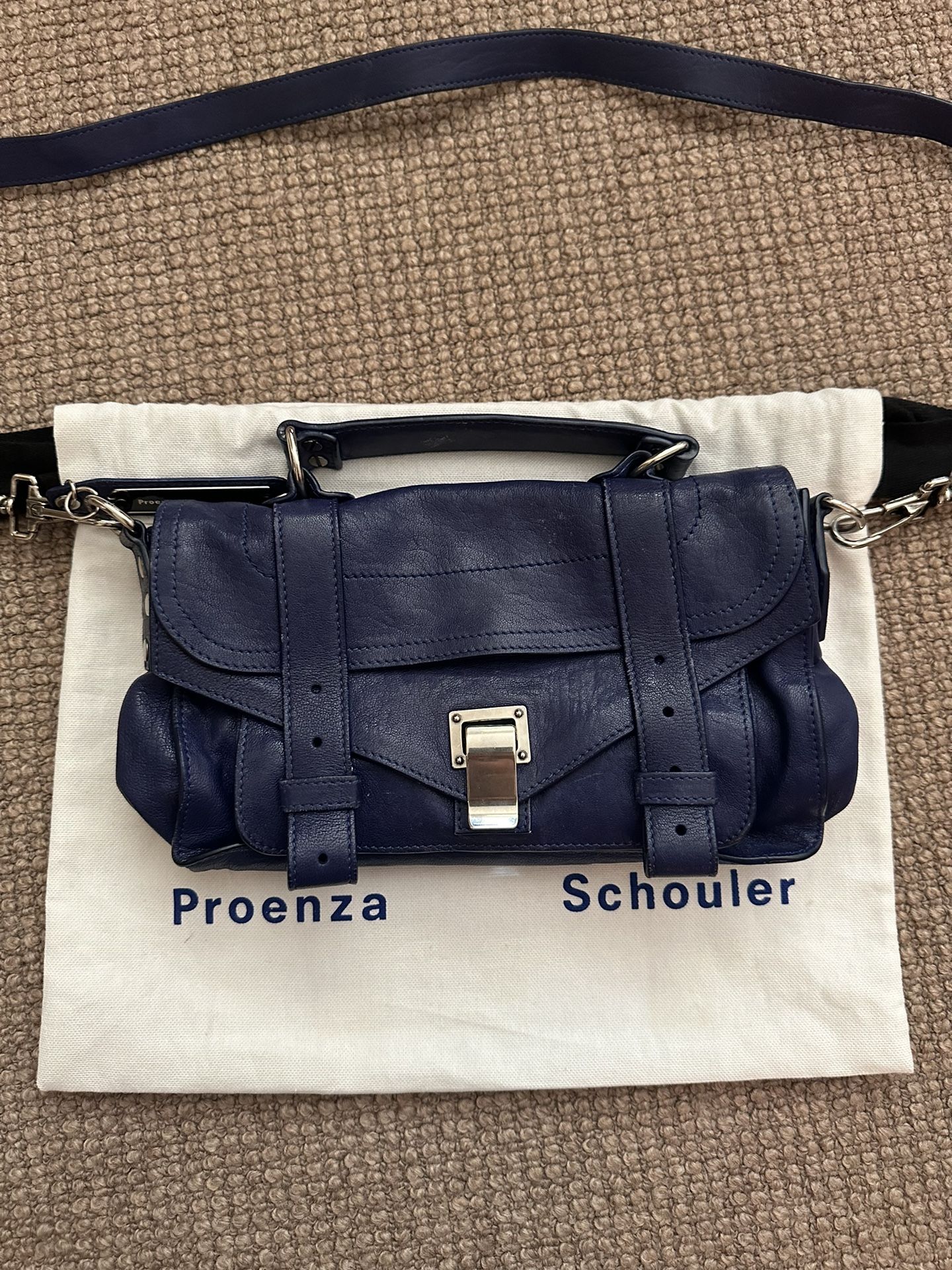 Proenza Schouler Real Blue Leather Purse