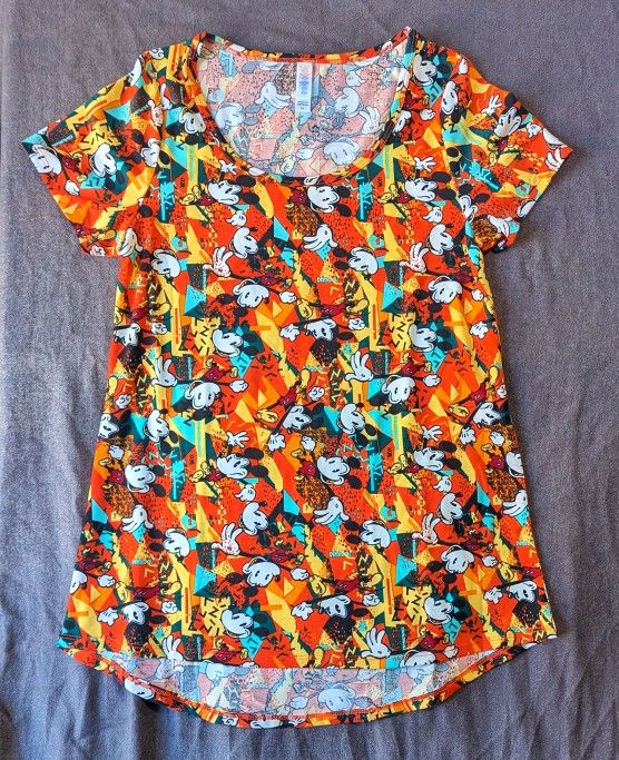 Disney x LuLaRoe Classic Mickey Spandex Shirt - xs
