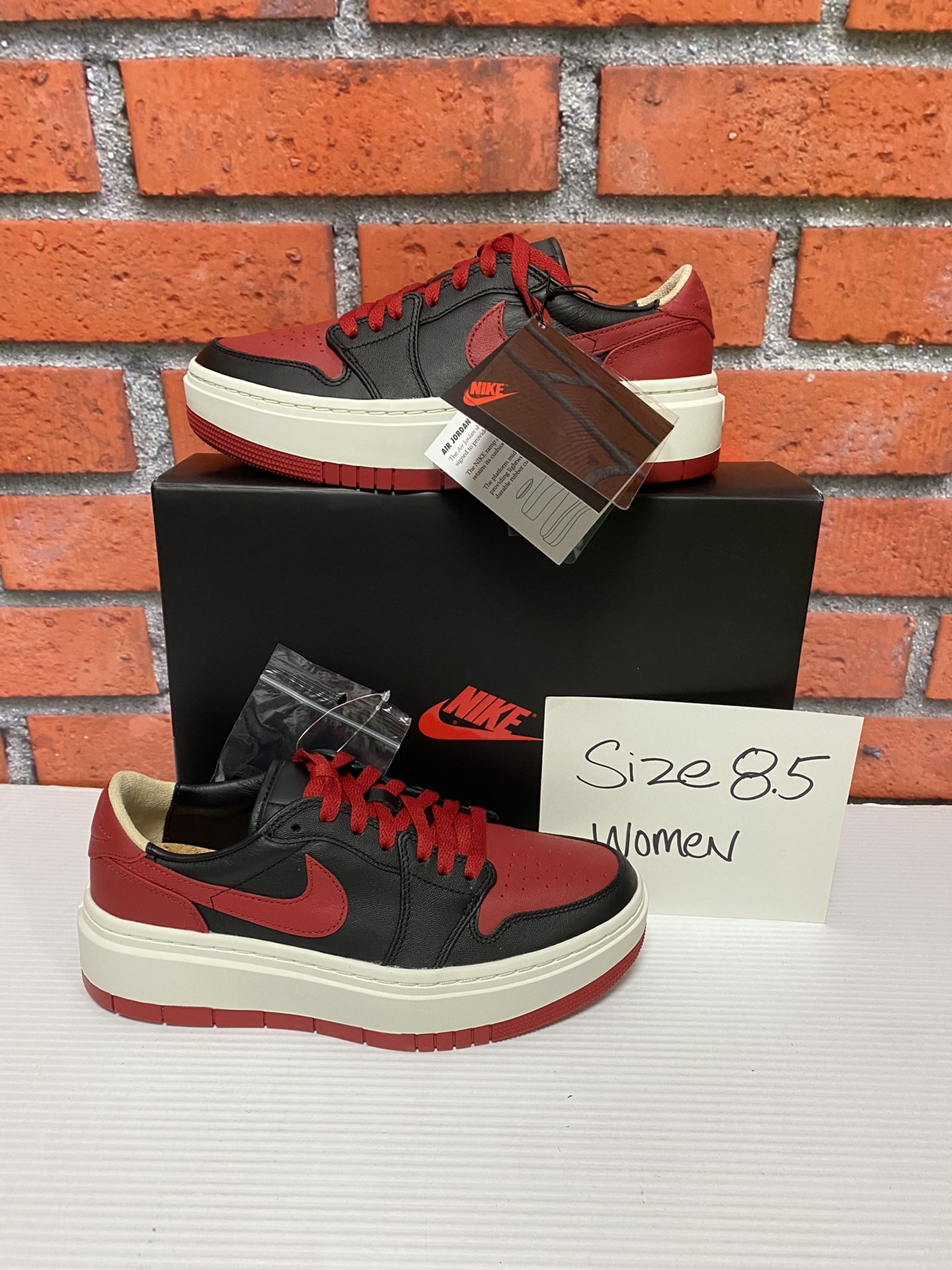 Nike Air Jordan 1 Low LV8D Elevated ‘Bred’ Woman’s 8.5