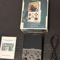R36MAX Retro Handheld Game Console,30000 HD Games Mini Retro Gaming Console  Screen still has plastic on it.  Experience the nostalgia of classic gami