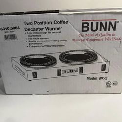 BUNN WX2 Two Station Warmer Plate