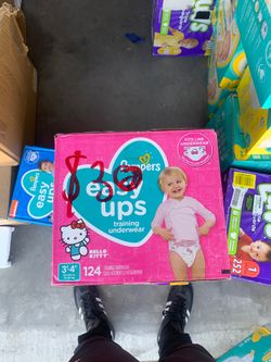 pampers easy ups training underwear 3t-4t HELLO KITTY