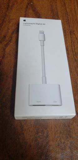 Apple - Lightning Digital A/V Adapter A1438 - White MD826ZM/A