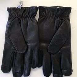 Calvin Klein Leather Gloves 