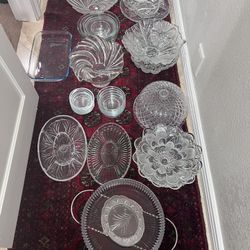Glass Dishes (Bowls, Cake Stands, Dry Fruit Stands, Candy Holders, And More)