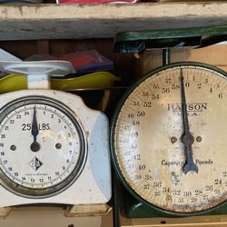 Two Large Antique Scales 