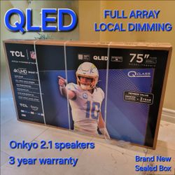 QLED 75 Inch TV SEALED BOX NEW With WARRANTY