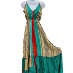 Women Ladies Boho Floral Maxi Dress Cocktail Party Evening Summer Beach Sundress one size 