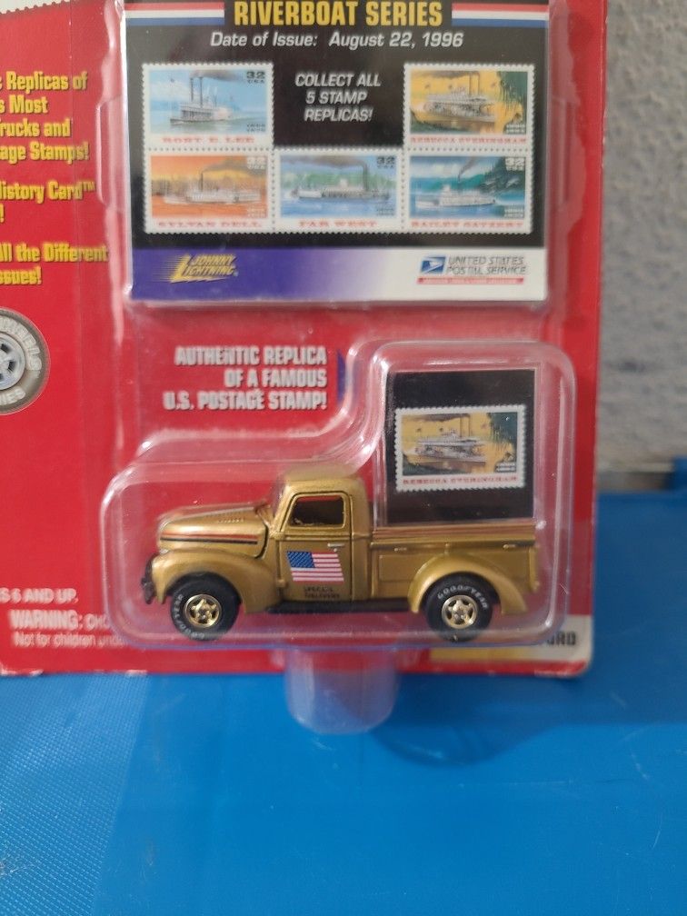 Johnny Lightning USPS America Truck and Stamp 1940 Ford Pickup