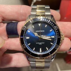 Armitron Stainless Steel Water Resistant Watch New