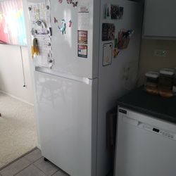 White Samsung Refrigerator 