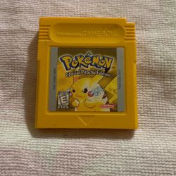 Pokémon Yellow Version Gameboy Authentic