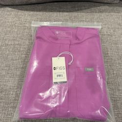 Figs WOMENS Medium Rafaela Cargo Jogger Scrub Jumpsuit ULTRABERRY Brand New