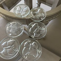Crystal Butterfly Candle Holders For Sale