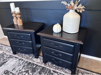 ♥️ nightstands night stands end tables side black brown 2 two mesitas bedside tables farmhouse