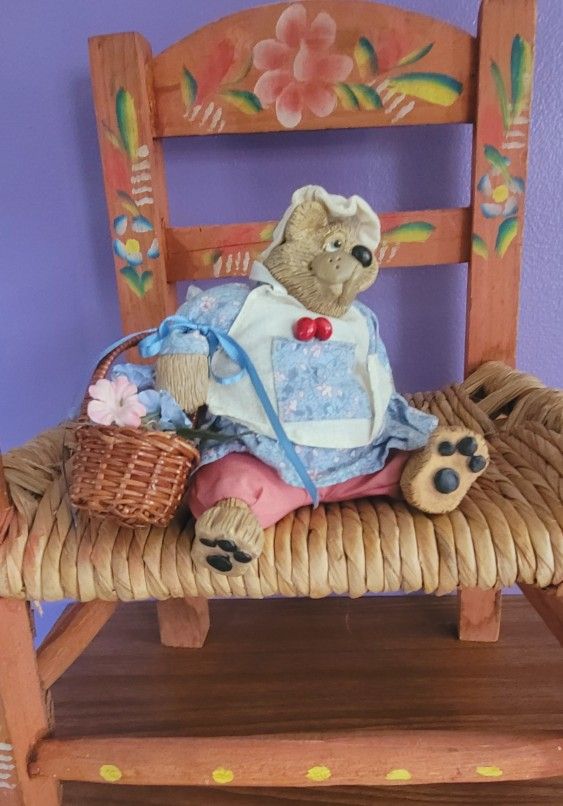 Russ Berrie Kathleen Kelly Critter Factory Country Folks Bear Mrs. Allspice Doll