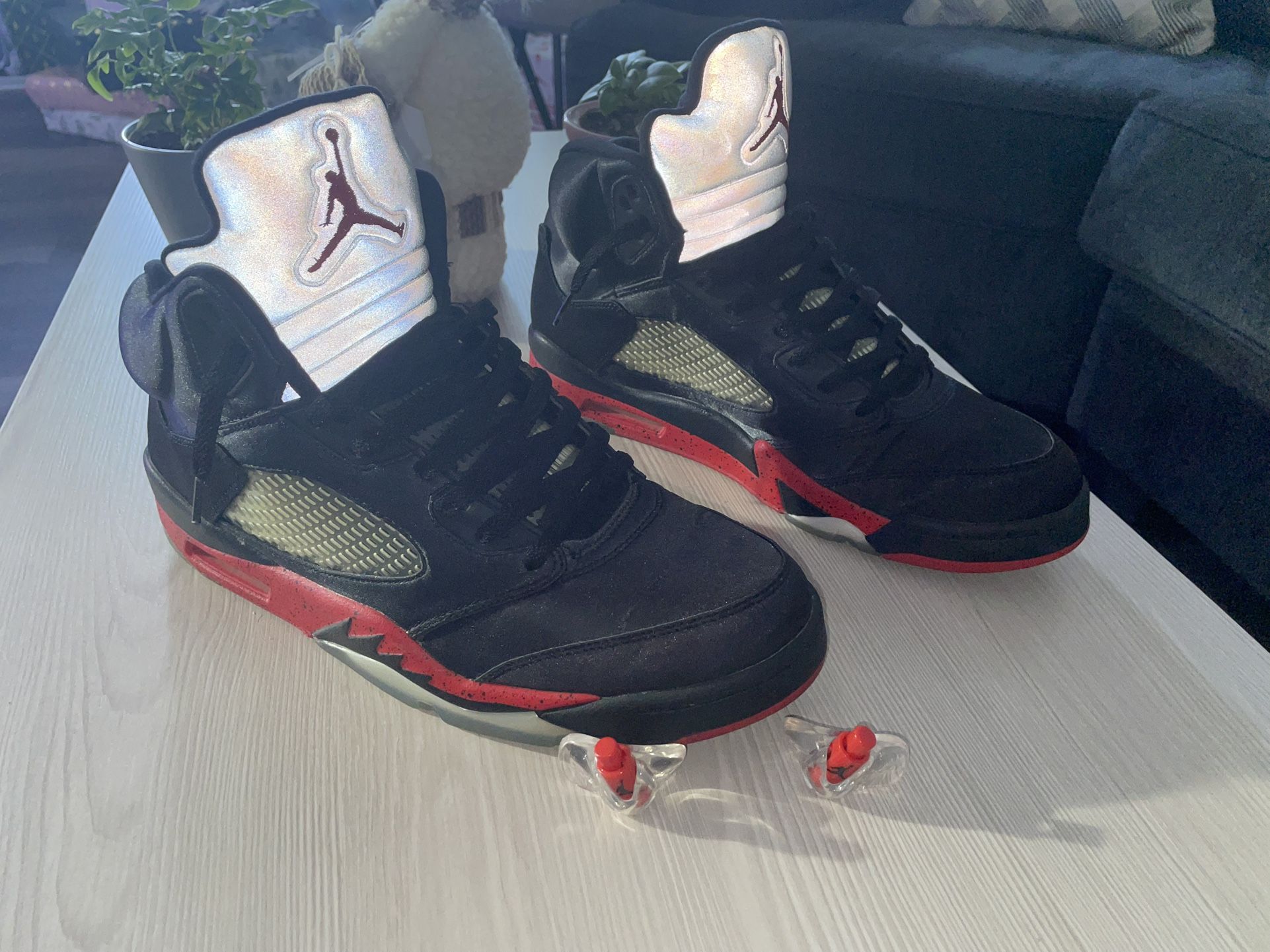 Satin Bred Jordan Retro 5
