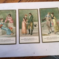 ANTIQUE VICTORIAN ADVERTISING TRADE CARDS-Authentic 1800s