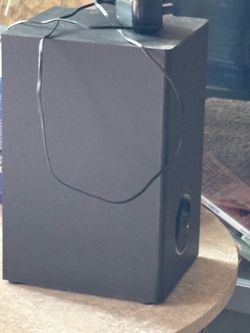 Sound bar sub woofer and remote