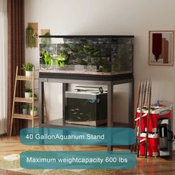 40-55 Gallon Fish Tank Stand 880lbs Storage Shelf,Heavy Duty Sturdy Reptile Stand,29.25"*36.27"*21.45" Aquarium Stand,Reptile Tank Stand,Terrarium Sta