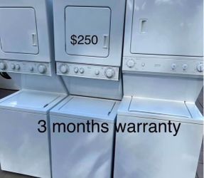 Lavadora Secadora stackable 3 Meses de Garantía Entrega Disponible en Miami-Dade y Broward