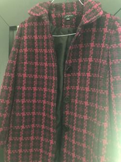 Red/Black Coat size 8