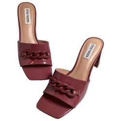 Steve Madden Chain Detail Heels, Mauve, Size 8.5m