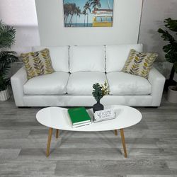 COUCH LOVESEATS KEVIN CHARLES FURNITURE WHITE - FREE DELIVERY 