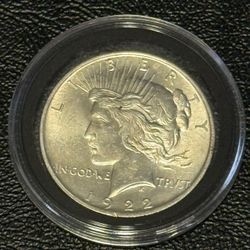 1922-P Peace Silver Dollar - 90% SILVER/BU