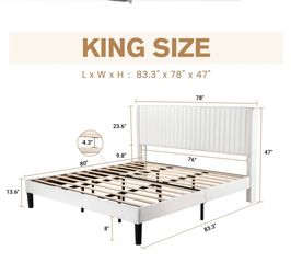 King platform bed