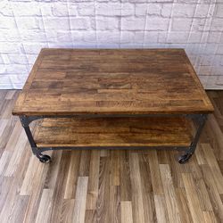 World Market Aiden Wood & Metal Coffee Table⚡️ 