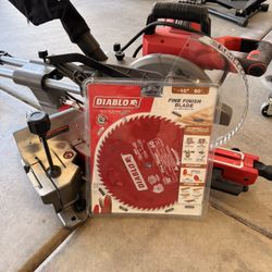 Bauer 10" Dual-Bevel Sliding Miter Saw + Ryobi Stand + Diablo Blade