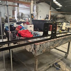 Overhead wine glass rack 
