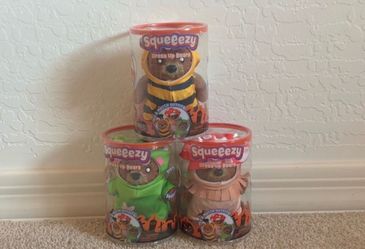 Toymendous Halloween Squeeezy Dress Up Bears *TARGET EXCLUSIVE*- Mushroom, Frog, Bee Squishy Squeeezy RMS CRAZY FUN dumplings Needohs