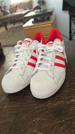Adidas Superstar White Red Sneakers