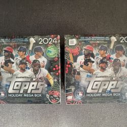 2024 TOPPS Holiday Mega box (2) Sealed 