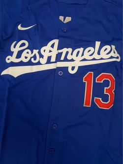 Blue Los Angeles muncy World Series road jersey