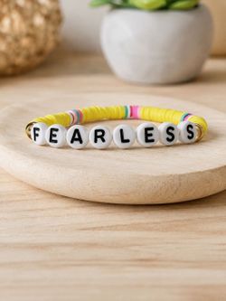 Taylor Swift Fearless Era Beaded Stretchy Bracelet