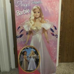 Barbie My Size Angel Two (2) Outfits 32'' Inches 1998 RARE Wings GREAT SHAPE

