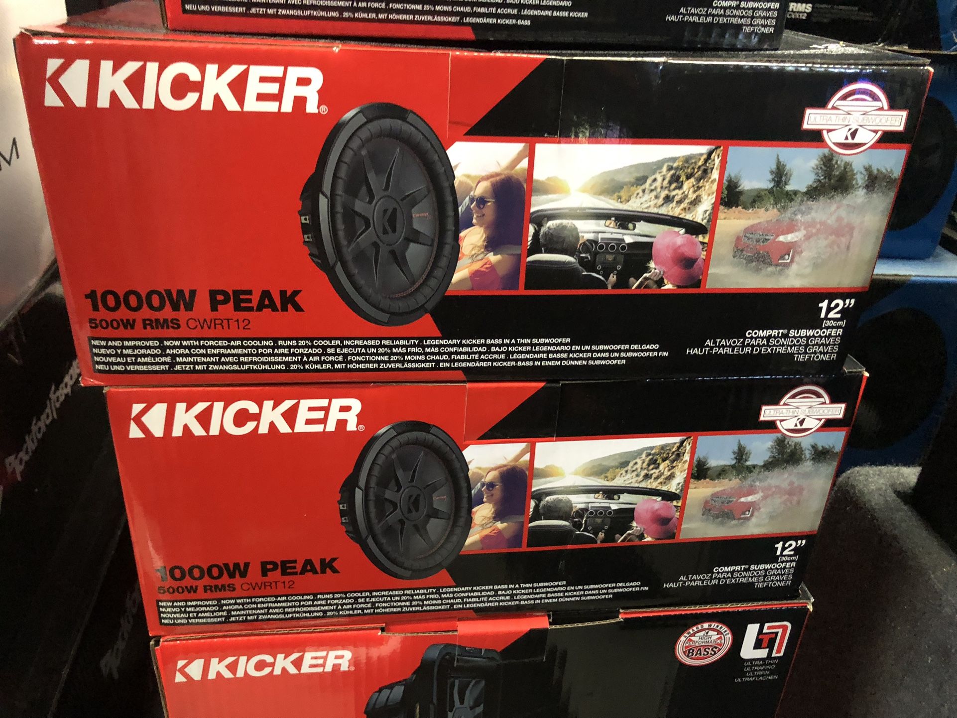 Kicker CompRT 12 Slim Subwoofer