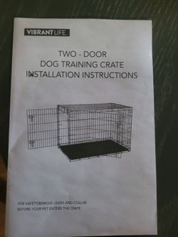 Vibrant Life 42 in dog crate