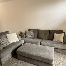 3pc Grey Couch Set 