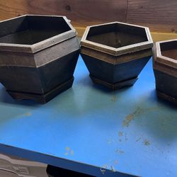 Set Of 3 Plant Pots