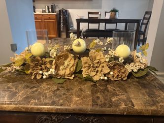 3-Candle Floral Centerpiece