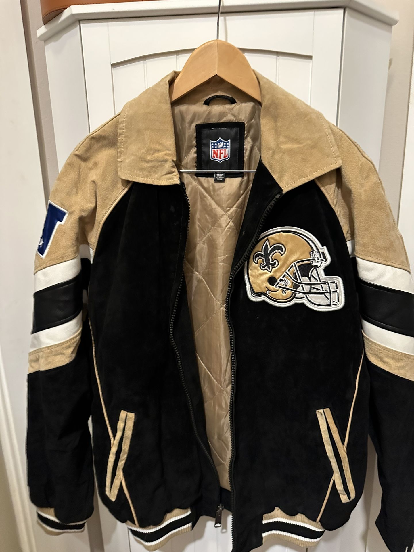 Suede Leather Saints Jacket (medium)