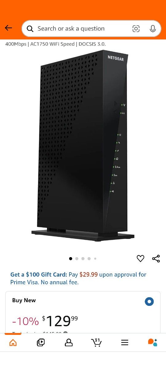 Netgear Modem+Router AC1750