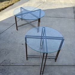 Glass Center and End Table