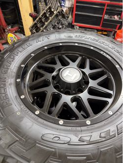 Brand new 8x180 hostile sprockets and 37inch nitto tires